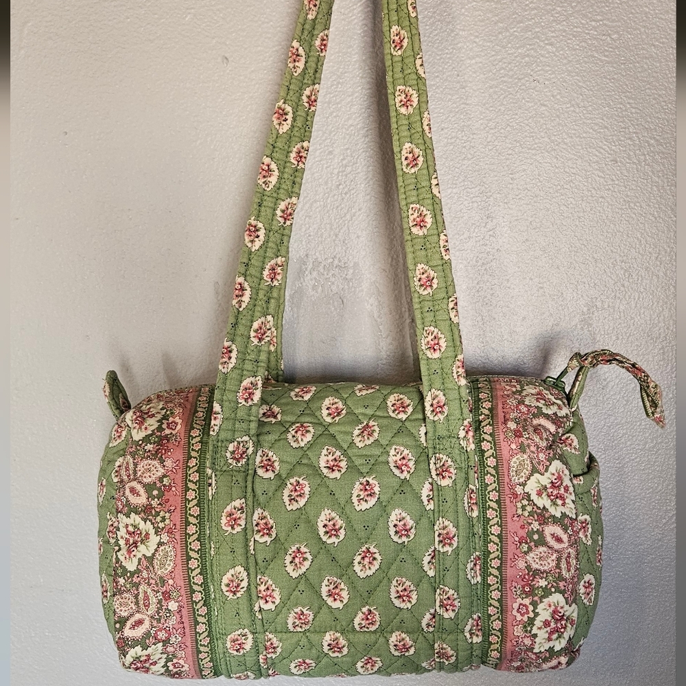 Vera Bradley Vintage Green Leaf 100 Bag